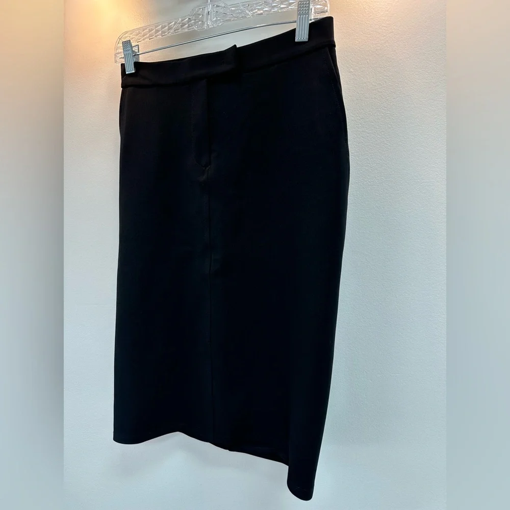 MaxMara Black Stretch Pencil Skirt EU 42 Classic Career Midi